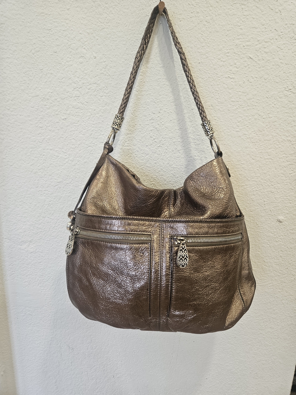 Brighton Barbados Ziptop Hobo Bag